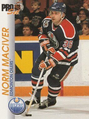 Norm MacIver - 1992 Pro Set Hockey Card